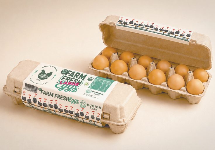 Cartons of farm-fresh eggs