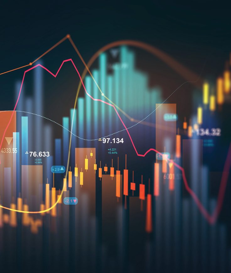 Market chart graphic