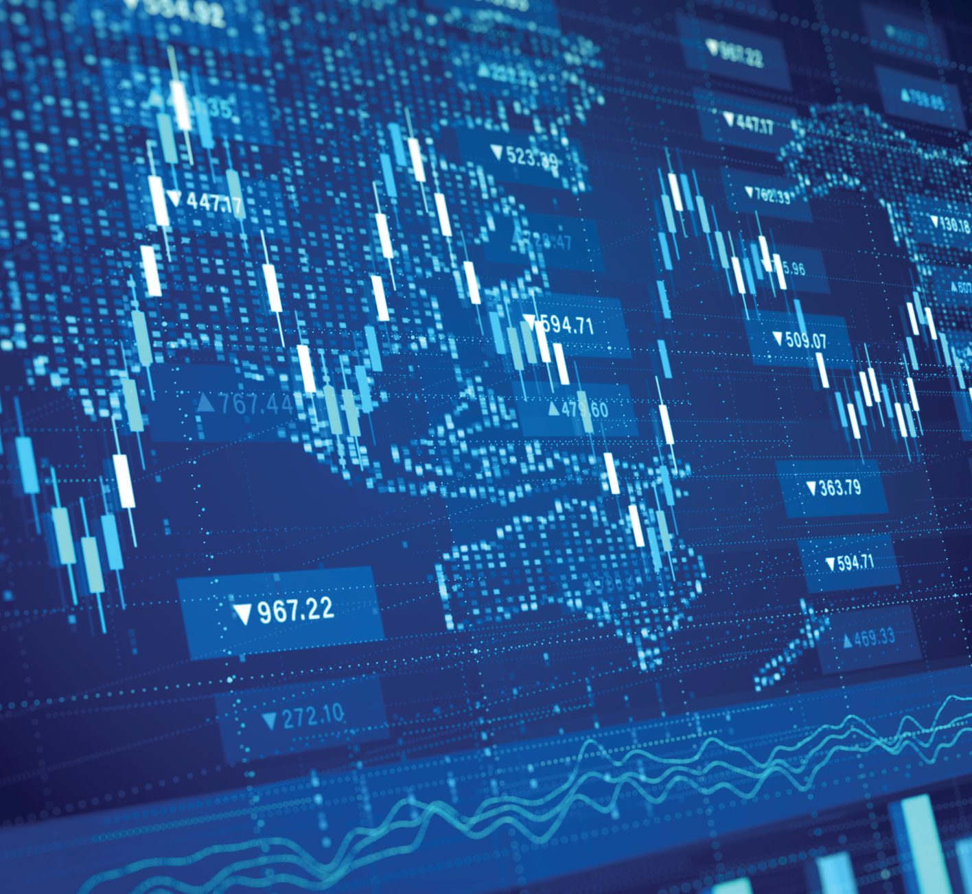 Global market data graphic